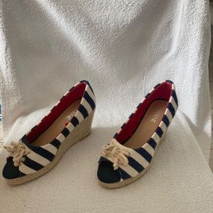 Blue & White Espadrilles